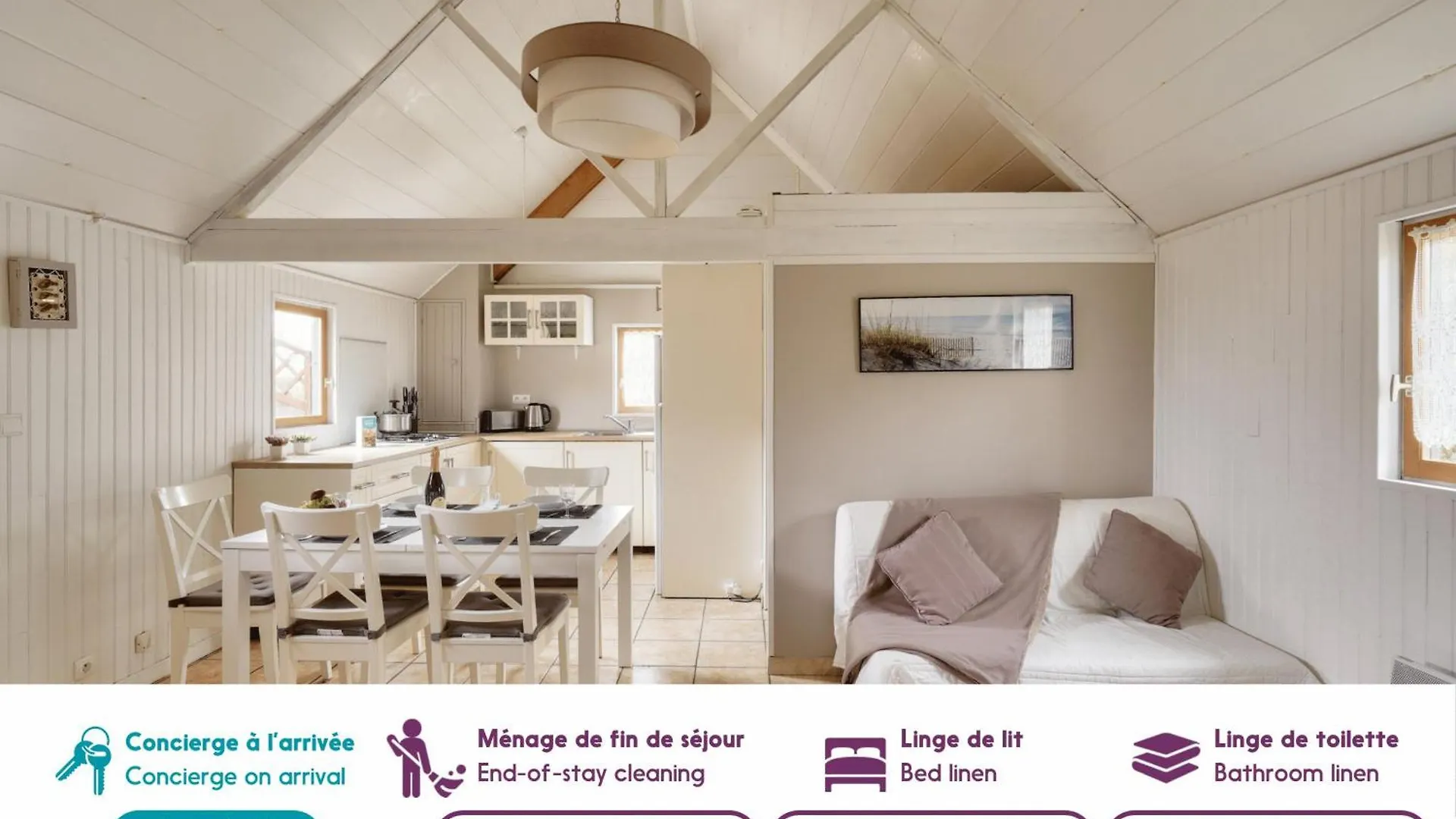 A 800M De La Plage, Chalet Cosy Pour 4 洛克蒂迪 0*,